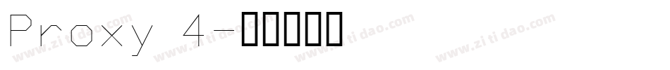 Proxy 4字体转换